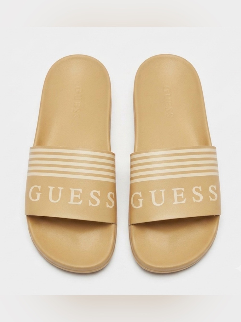 Guess Logo Slippers for Casual Comfort great for the beach or pool